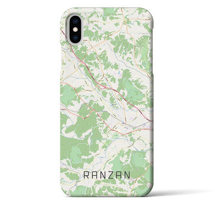 【嵐山（埼玉県）】地図柄iPhoneケース（バックカバータイプ）