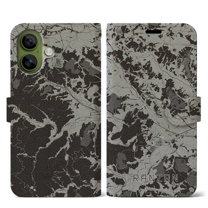 【嵐山（埼玉県）】地図柄iPhoneケース（手帳タイプ）