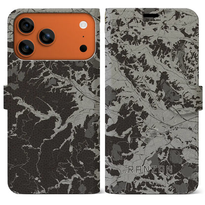 【嵐山（埼玉県）】地図柄iPhoneケース（手帳タイプ）