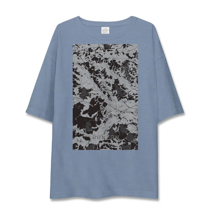 【嵐山（埼玉県）（埼玉県）】地図柄ビッグシルエットTシャツ