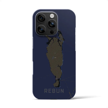 【礼文（北海道）】地図柄iPhoneケース（バックカバータイプ）