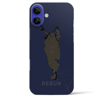 【礼文（北海道）】地図柄iPhoneケース（バックカバータイプ）