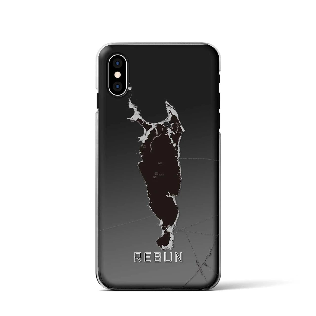 【礼文（北海道）】地図柄iPhoneケース（クリアタイプ）