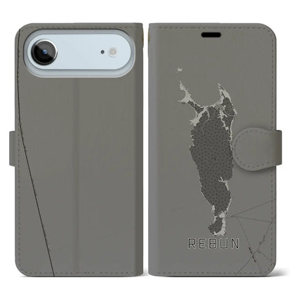 【礼文（北海道）】地図柄iPhoneケース（手帳タイプ）