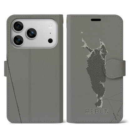 【礼文（北海道）】地図柄iPhoneケース（手帳タイプ）