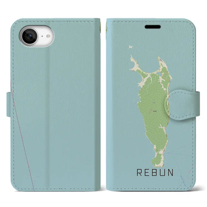 【礼文（北海道）】地図柄iPhoneケース（手帳タイプ）