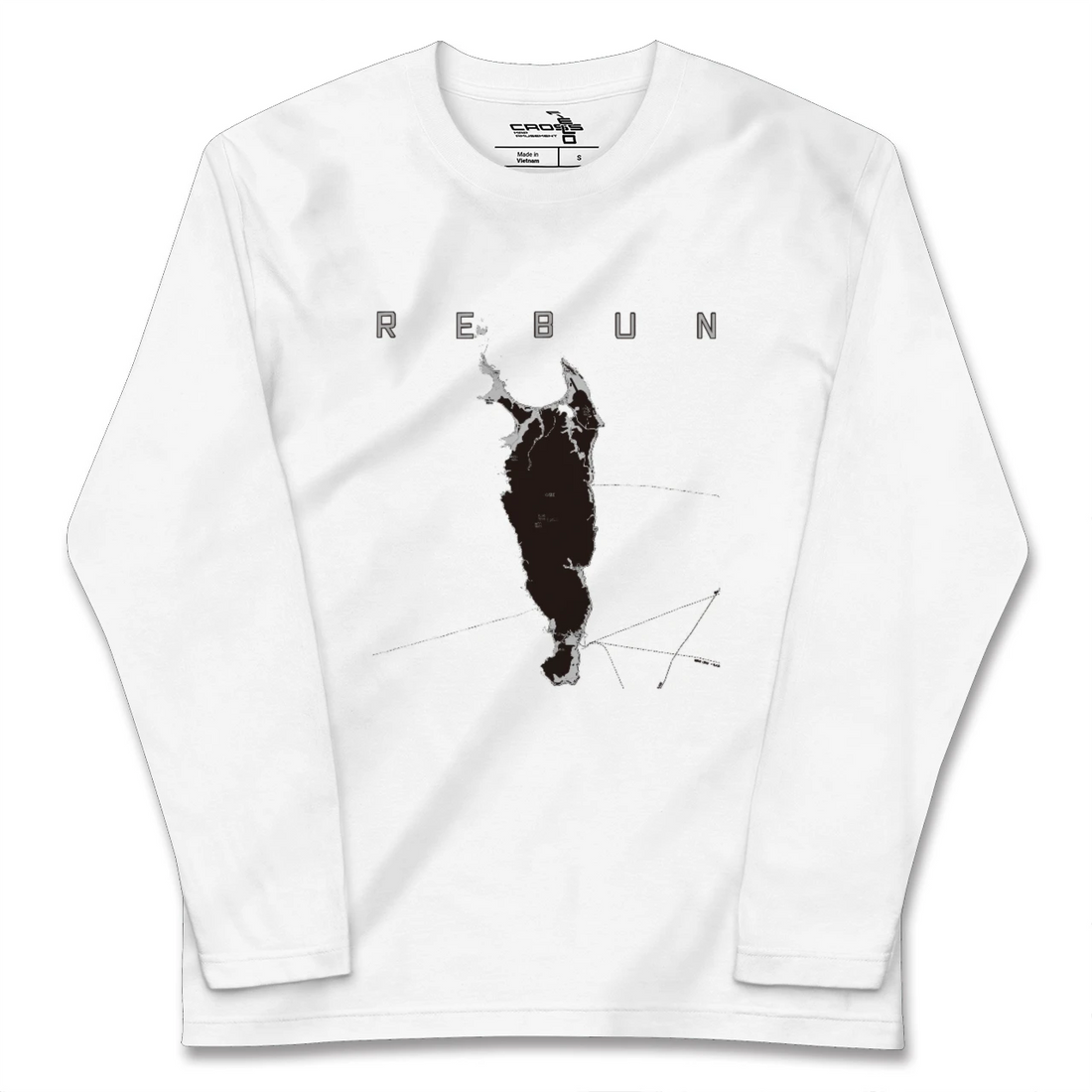 【礼文(北海道)】地図柄ロングスリーブTシャツ