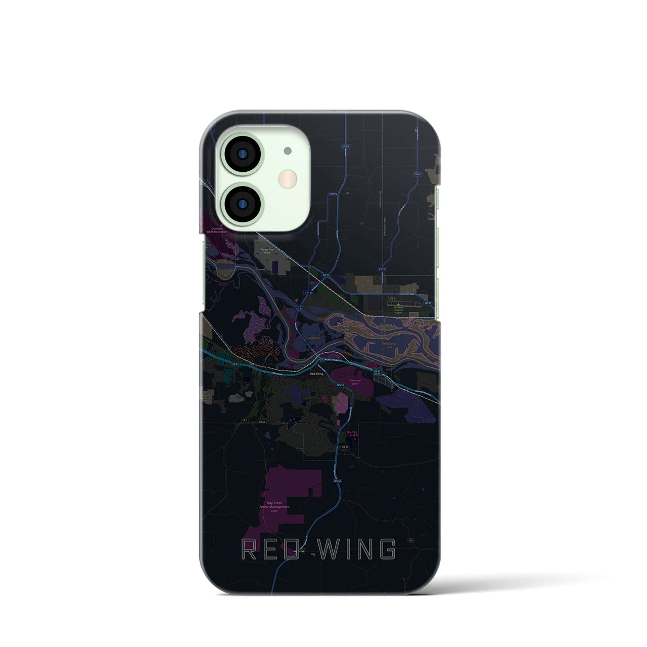 【レッドウイング（アメリカ）】地図柄iPhoneケース（バックカバータイプ）