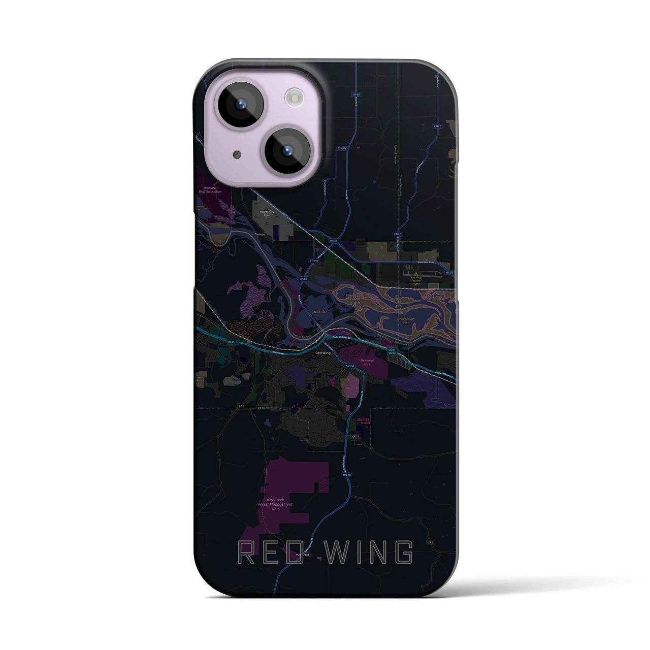 【レッドウイング（アメリカ）】地図柄iPhoneケース（バックカバータイプ）