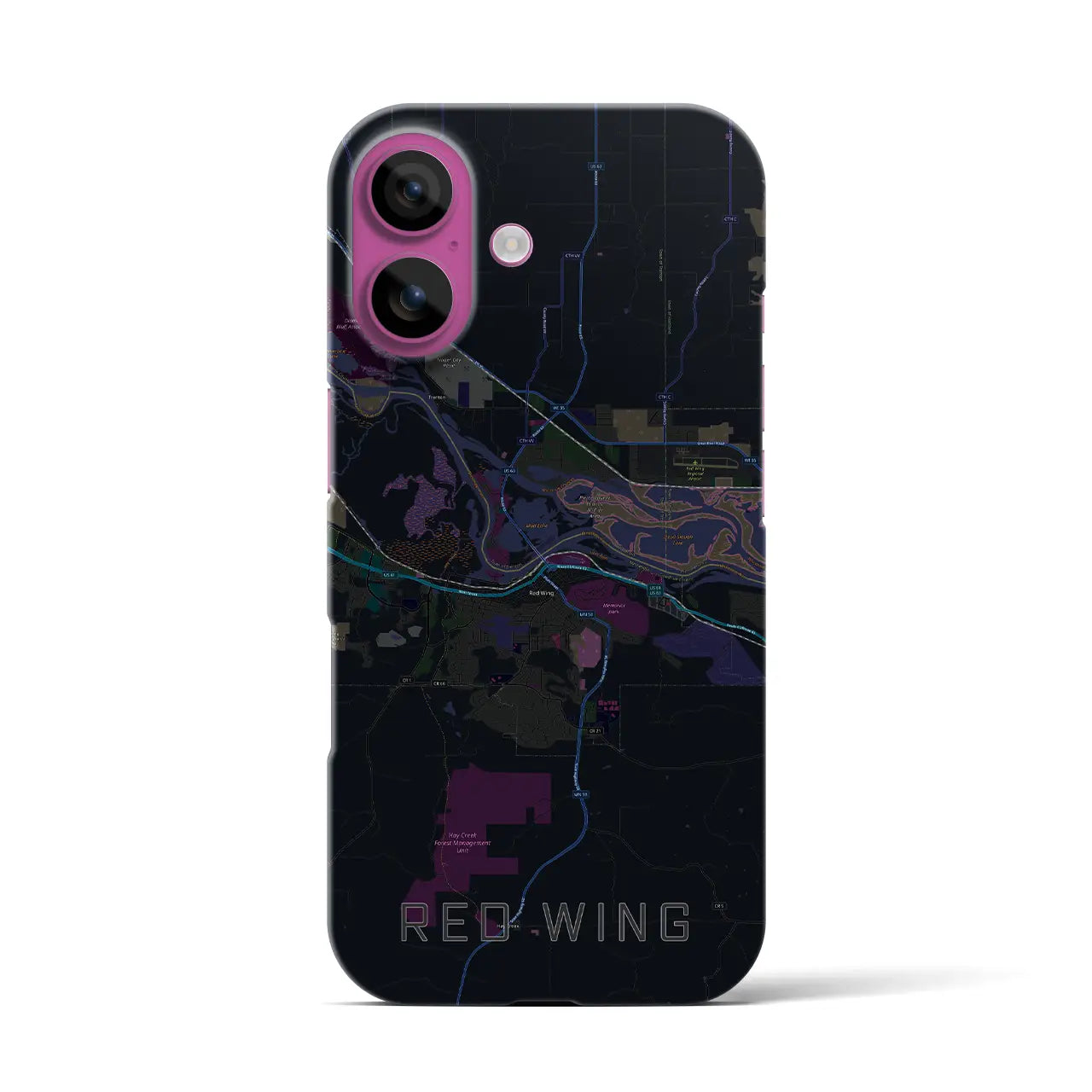 【レッドウイング（アメリカ）】地図柄iPhoneケース（バックカバータイプ）
