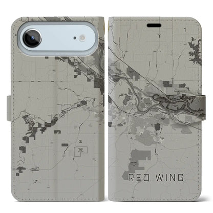 【レッドウイング（アメリカ）】地図柄iPhoneケース（手帳タイプ）
