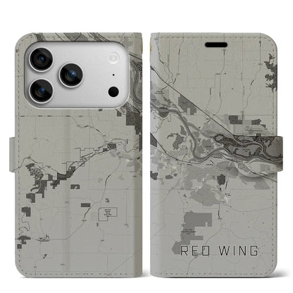 【レッドウイング（アメリカ）】地図柄iPhoneケース（手帳タイプ）