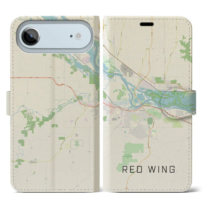 【レッドウイング（アメリカ）】地図柄iPhoneケース（手帳タイプ）