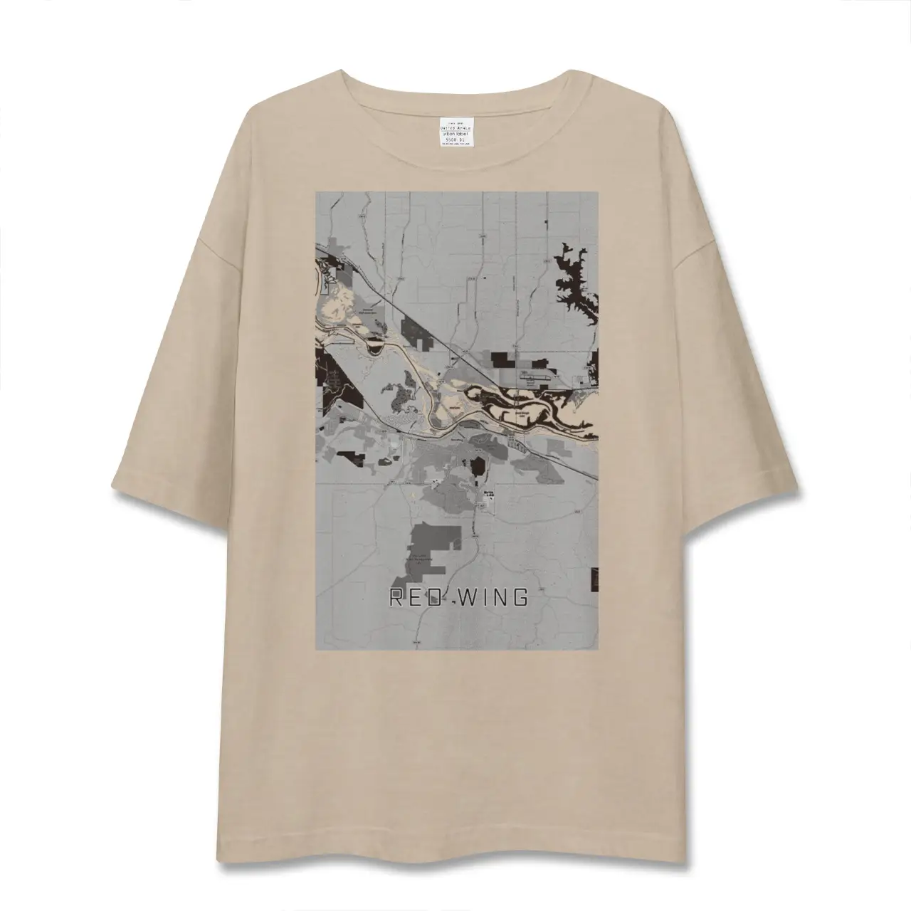 【レッドウイング（アメリカ）】地図柄ビッグシルエットTシャツ