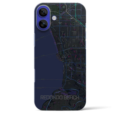 【レドンドビーチ（アメリカ）】地図柄iPhoneケース（バックカバータイプ）
