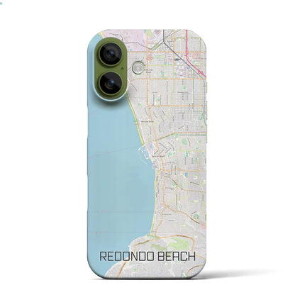 【レドンドビーチ（アメリカ）】地図柄iPhoneケース（バックカバータイプ）