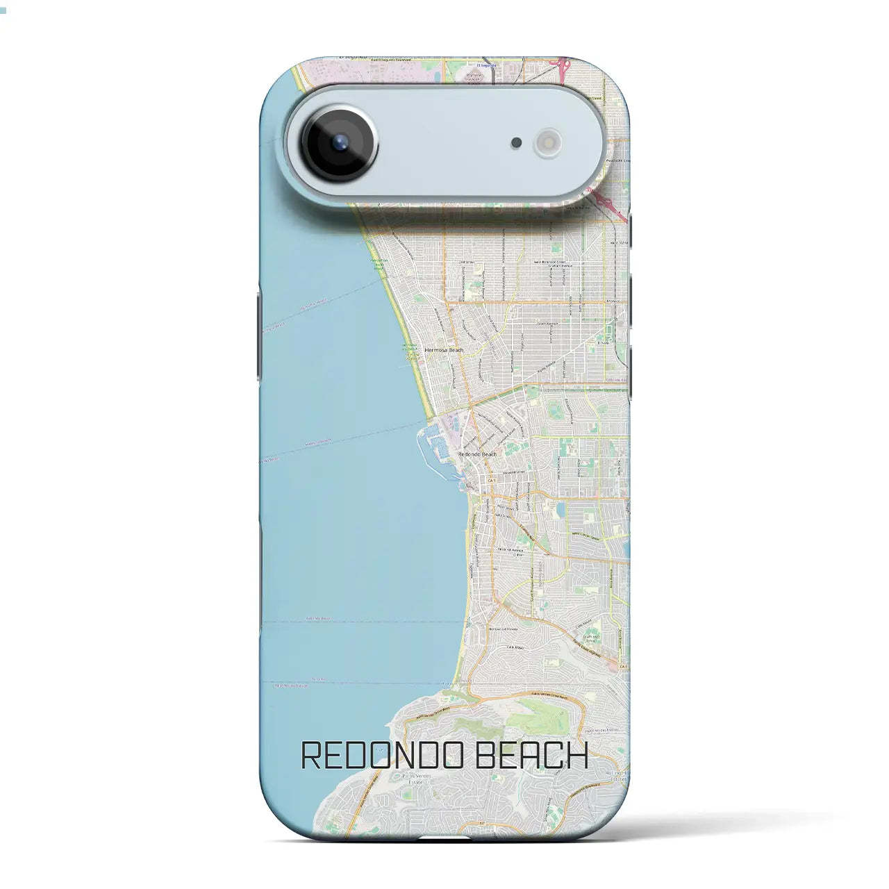 【レドンドビーチ（アメリカ）】地図柄iPhoneケース（バックカバータイプ）