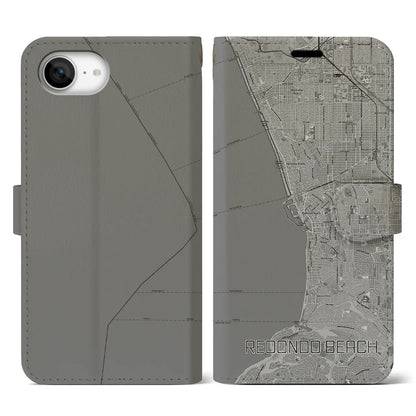 【レドンドビーチ（アメリカ）】地図柄iPhoneケース（手帳タイプ）