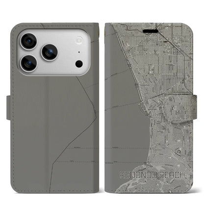 【レドンドビーチ（アメリカ）】地図柄iPhoneケース（手帳タイプ）