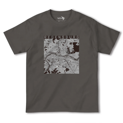 【レーゲンスブルク（ドイツ）】地図柄ヘビーウェイトTシャツ