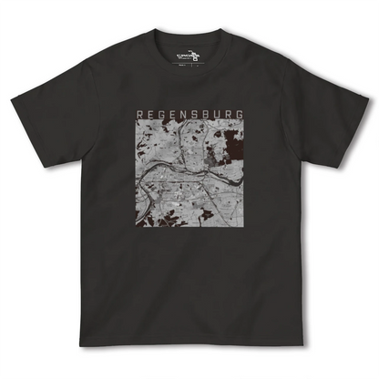 【レーゲンスブルク（ドイツ）】地図柄ヘビーウェイトTシャツ
