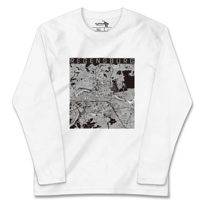 【レーゲンスブルク（ドイツ）】地図柄ロングスリーブTシャツ
