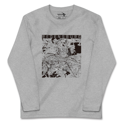 【レーゲンスブルク（ドイツ）】地図柄ロングスリーブTシャツ