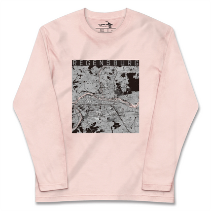 【レーゲンスブルク（ドイツ）】地図柄ロングスリーブTシャツ