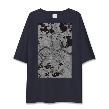 【レーゲンスブルク（ドイツ）】地図柄ビッグシルエットTシャツ