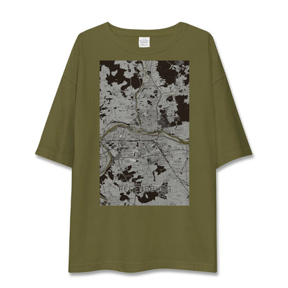 【レーゲンスブルク（ドイツ）】地図柄ビッグシルエットTシャツ