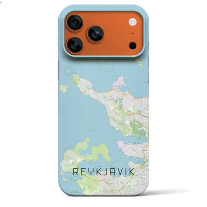 【レイキャヴィーク（アイスランド）】地図柄iPhoneケース（バックカバータイプ）