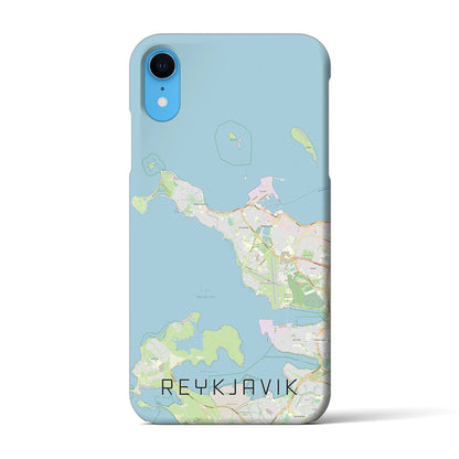 【レイキャヴィーク（アイスランド）】地図柄iPhoneケース（バックカバータイプ）
