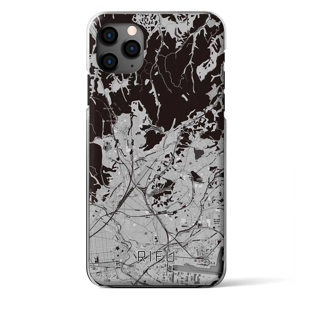 【利府（宮城県）】地図柄iPhoneケース（クリアタイプ）