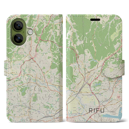 【利府（宮城県）】地図柄iPhoneケース（手帳タイプ）