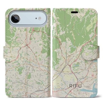 【利府（宮城県）】地図柄iPhoneケース（手帳タイプ）