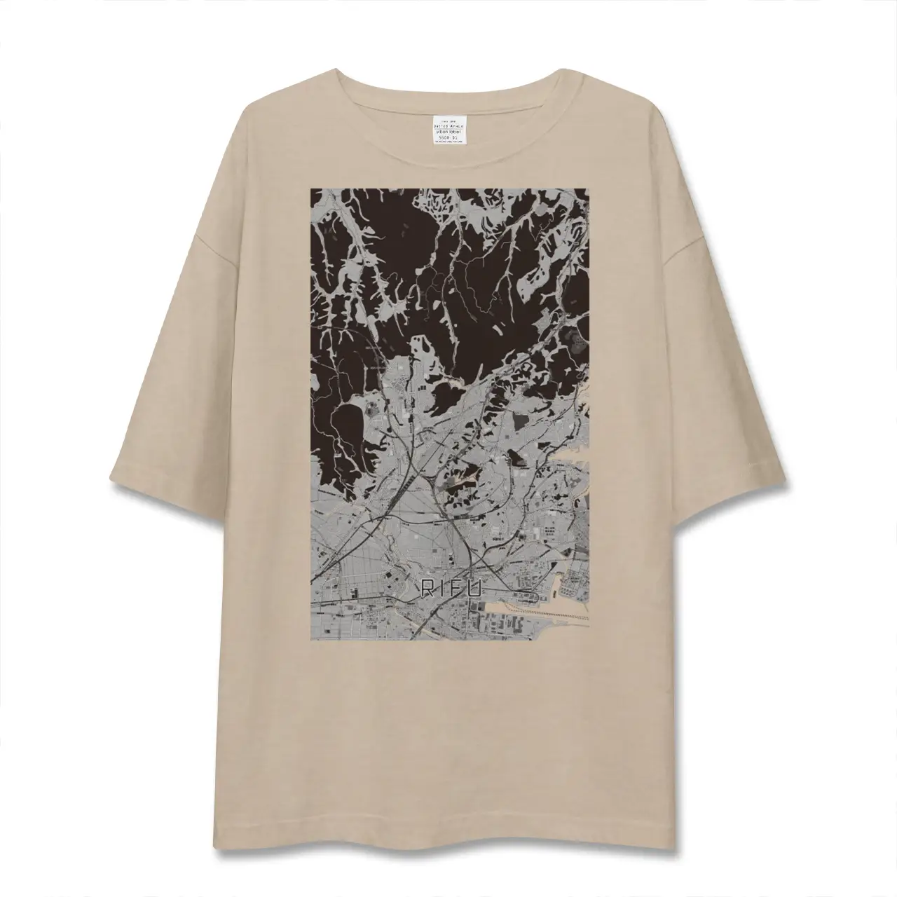 【利府（宮城県）】地図柄ビッグシルエットTシャツ