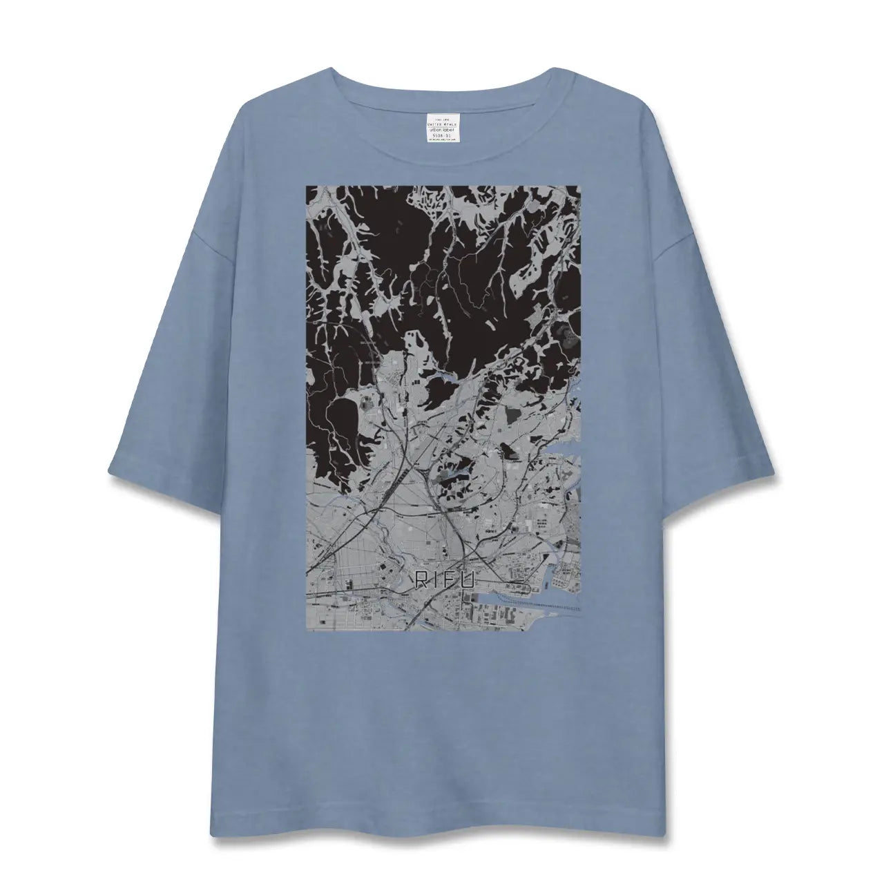 【利府（宮城県）】地図柄ビッグシルエットTシャツ