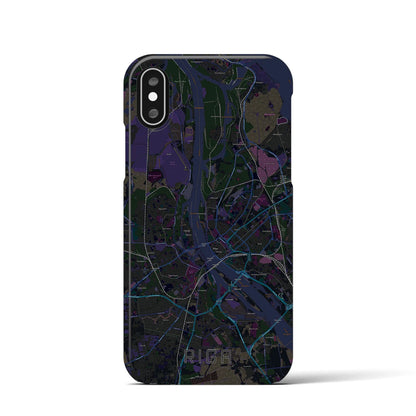 【リガ（ラトビア）】地図柄iPhoneケース（バックカバータイプ）