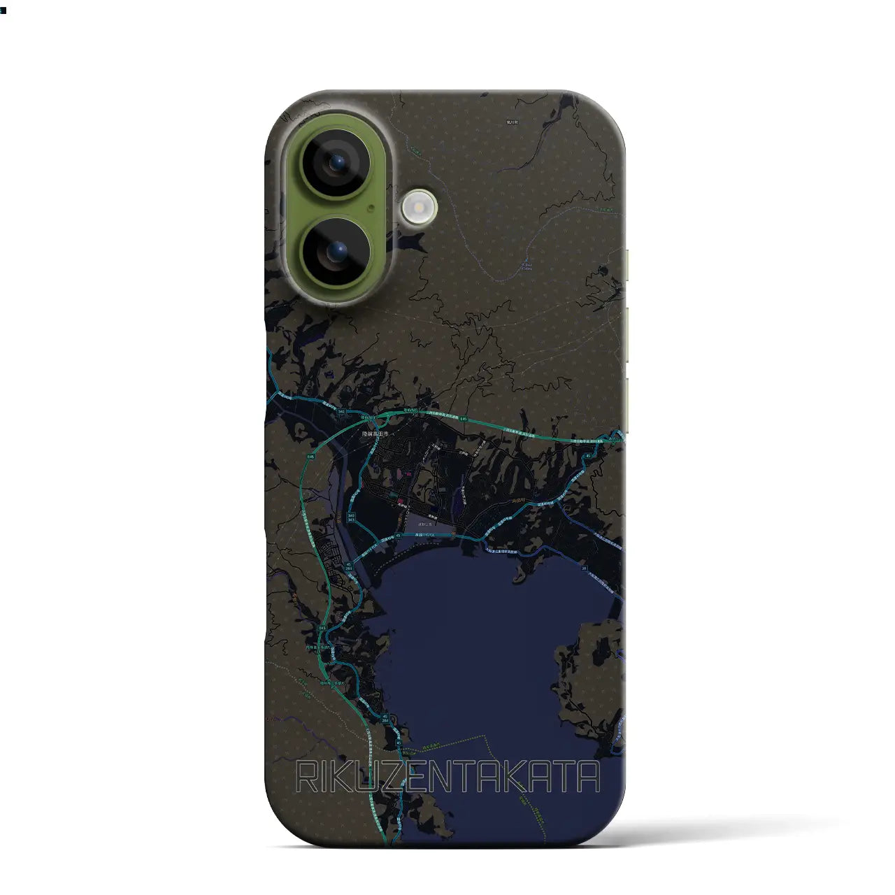 【陸前高田（岩手県）】地図柄iPhoneケース（バックカバータイプ）