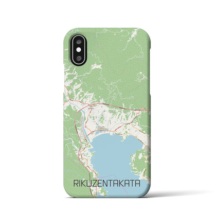 【陸前高田（岩手県）】地図柄iPhoneケース（バックカバータイプ）