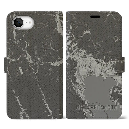 【陸前高田（岩手県）】地図柄iPhoneケース（手帳タイプ）