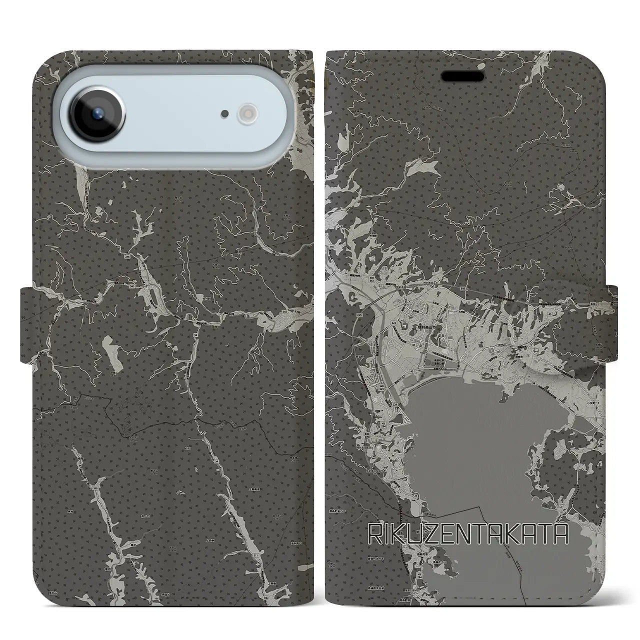 【陸前高田（岩手県）】地図柄iPhoneケース（手帳タイプ）