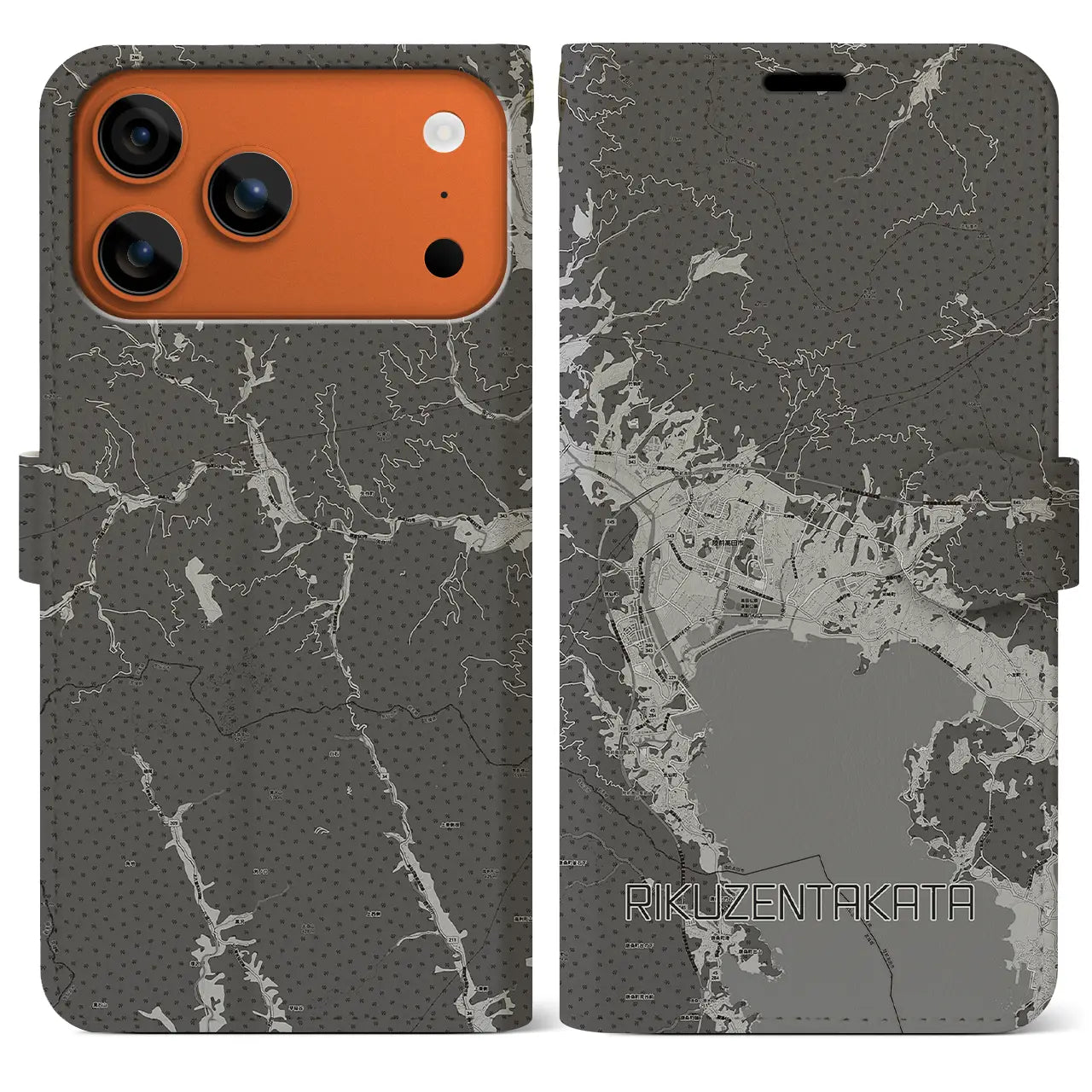 【陸前高田（岩手県）】地図柄iPhoneケース（手帳タイプ）