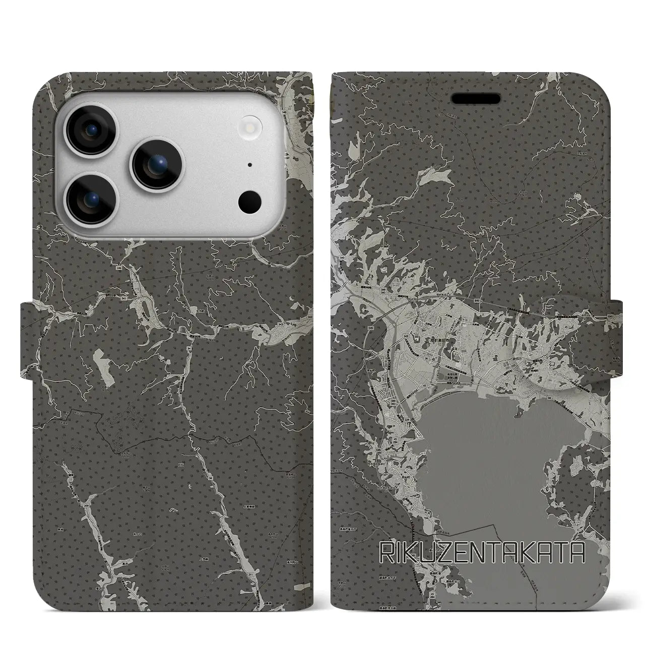 【陸前高田（岩手県）】地図柄iPhoneケース（手帳タイプ）