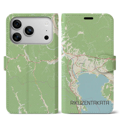 【陸前高田（岩手県）】地図柄iPhoneケース（手帳タイプ）