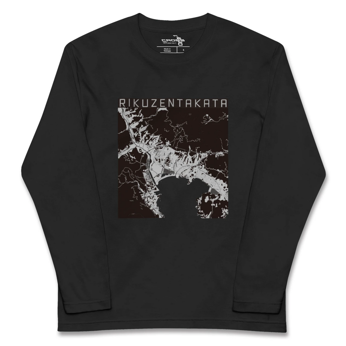 【陸前高田（岩手県）】地図柄ロングスリーブTシャツ