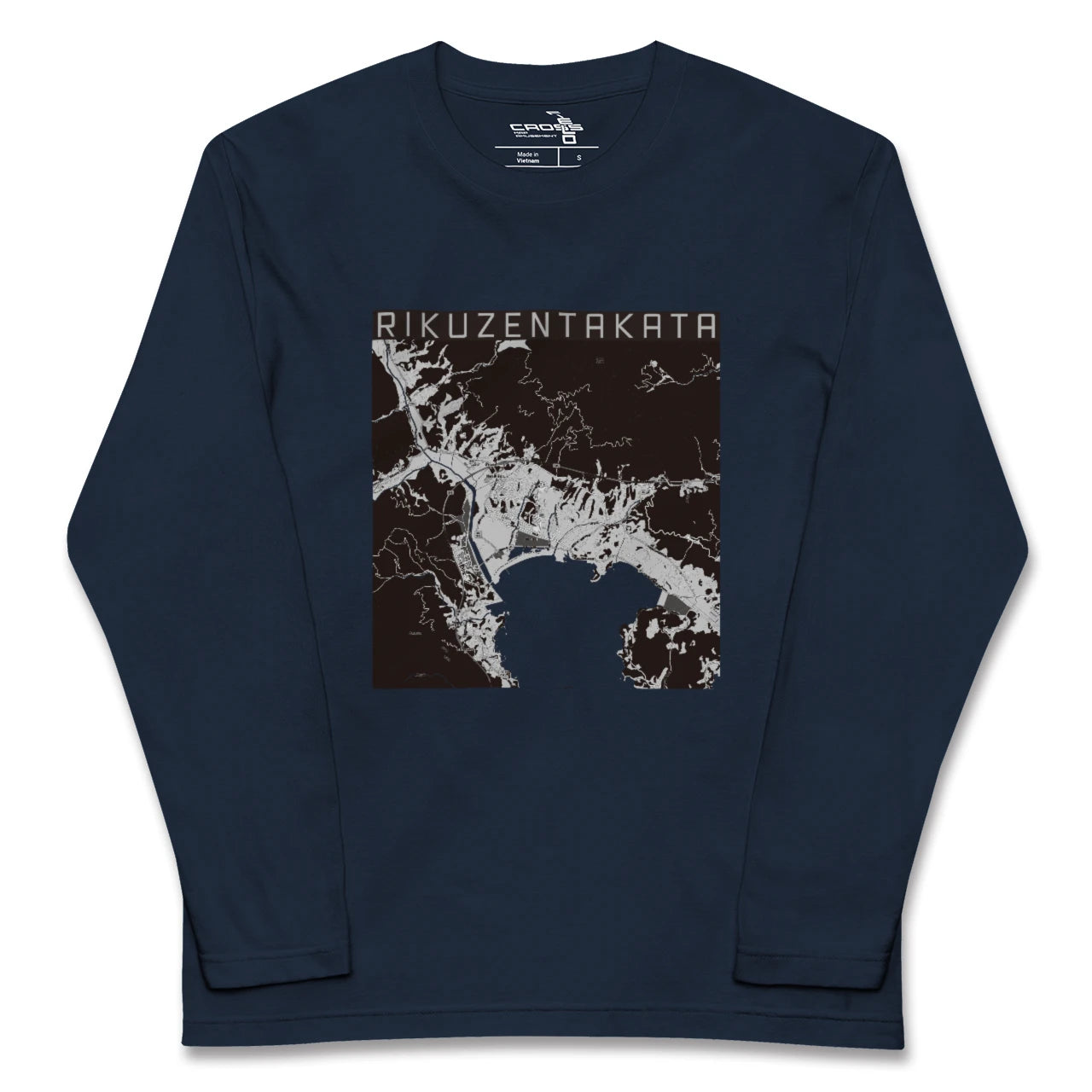 【陸前高田（岩手県）】地図柄ロングスリーブTシャツ