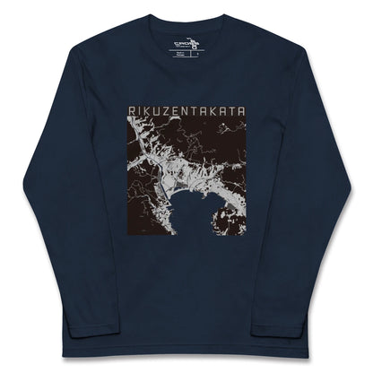 【陸前高田（岩手県）】地図柄ロングスリーブTシャツ