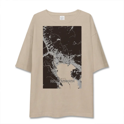 【陸前高田（岩手県）】地図柄ビッグシルエットTシャツ