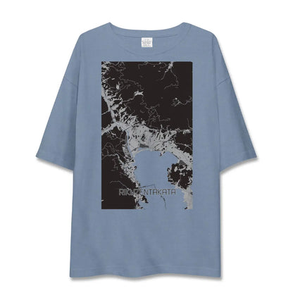 【陸前高田（岩手県）】地図柄ビッグシルエットTシャツ